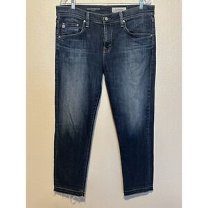 AG Adriano Goldschmied Ex-Boyfriend Slim Slouchy Jeans Womens 31R Blue Denim